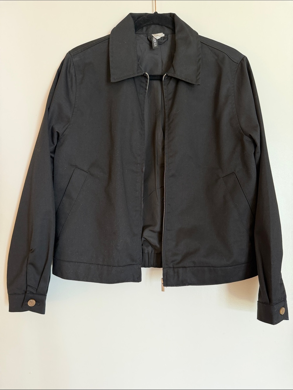 Black Women’s Zip Front Jacket